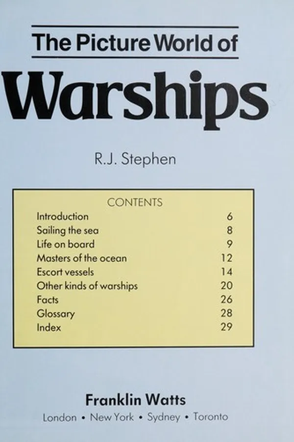 Capa de The picture world of warships