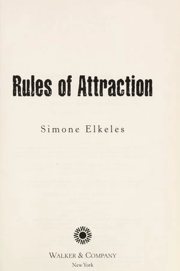 Capa de Rules of attraction