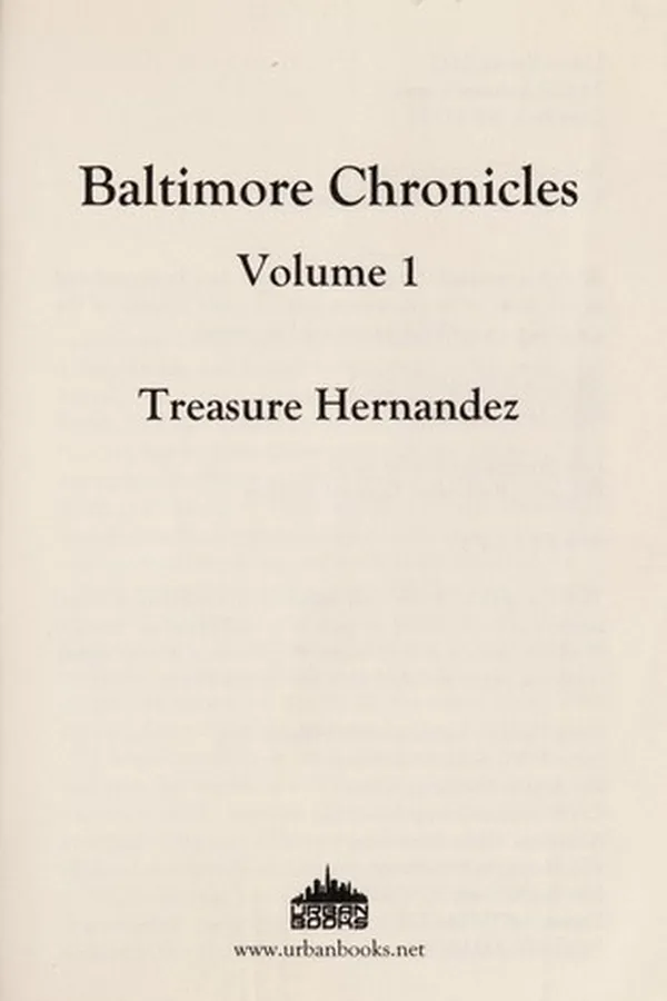 Capa de Baltimore chronicles