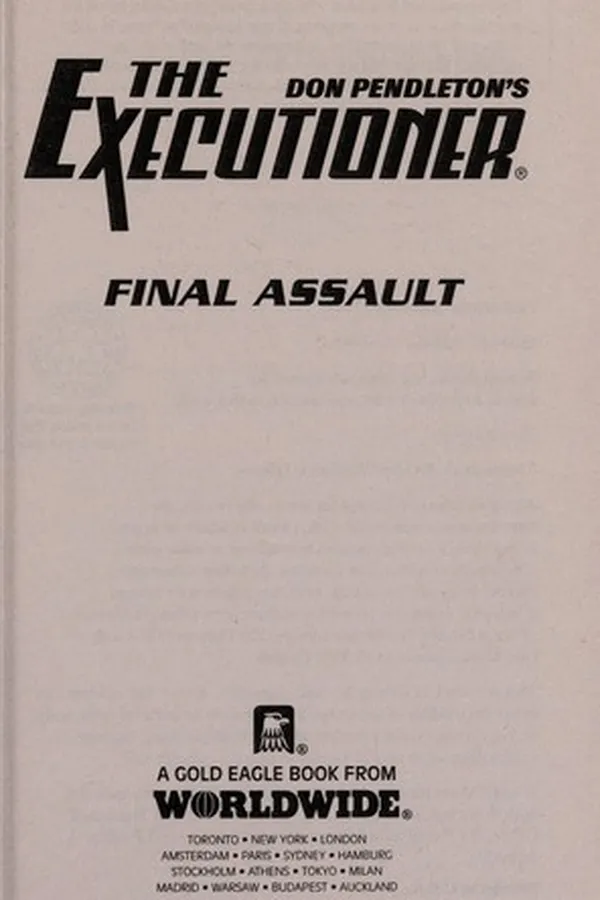 Capa de Don Pendleton's the executioner