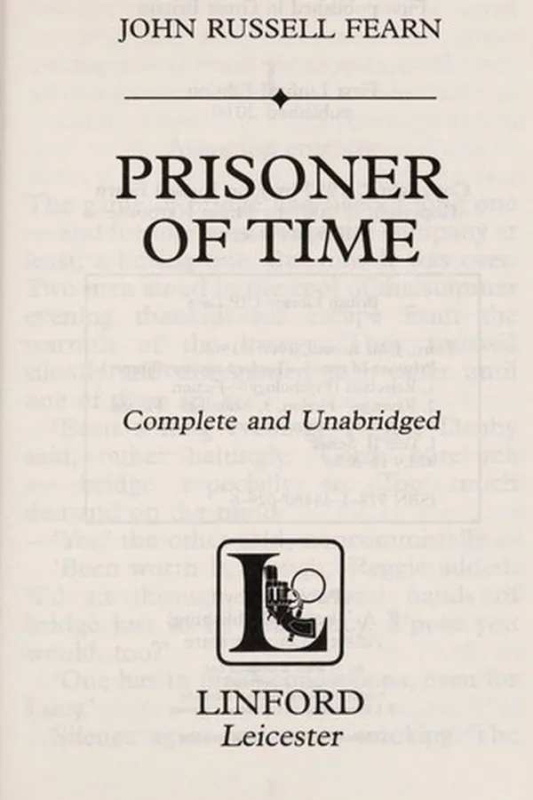 Capa de Prisoner of time