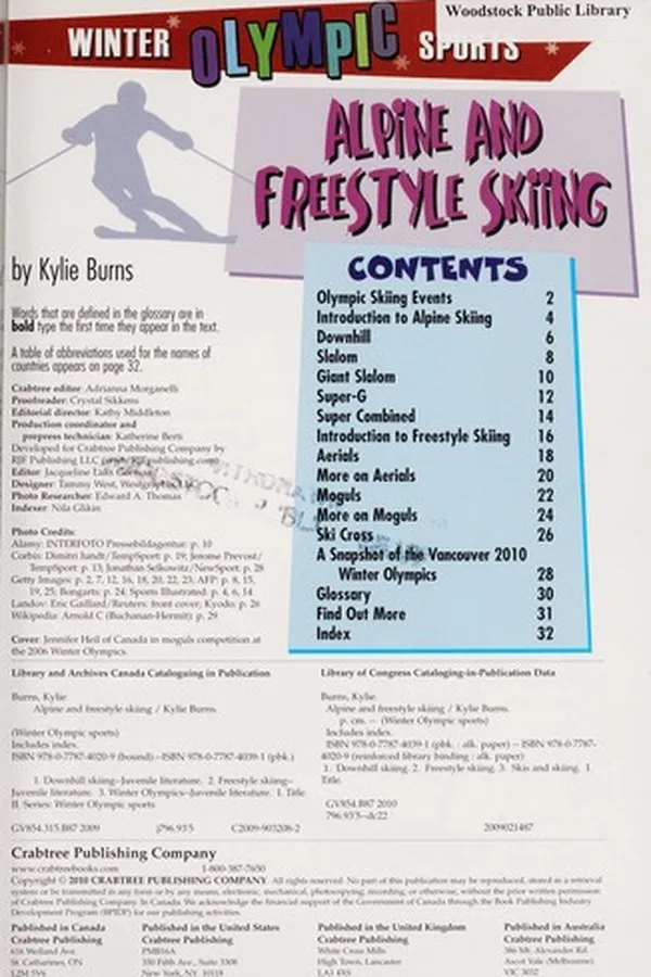 Capa de Alpine and freestyle skiing