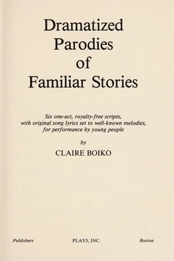 Capa de Dramatized parodies of familiar stories