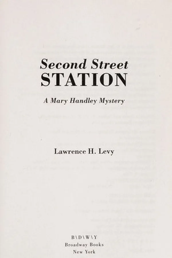 Capa de Second Street Station