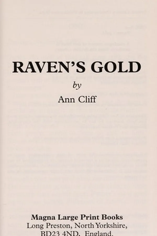 Capa de Raven's Gold