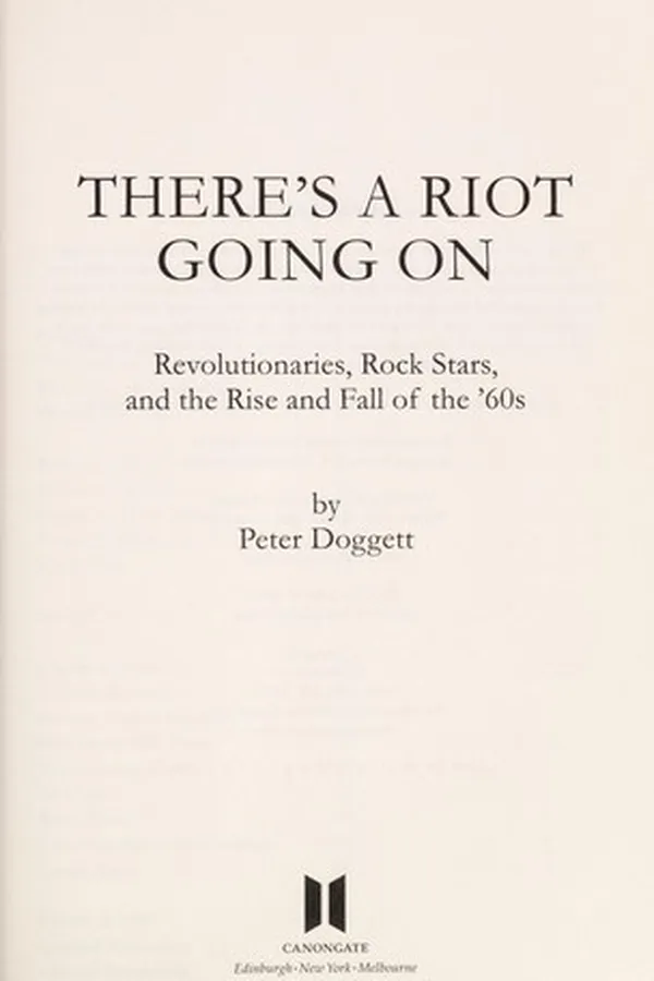 Cover of There's a riot going on