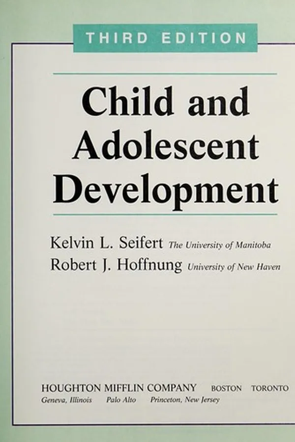 Capa de Child and adolescent development