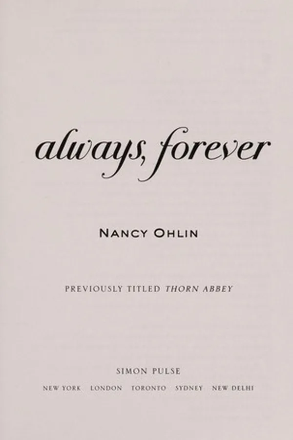 Cover of Always, forever