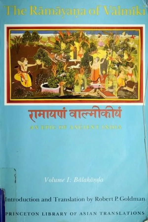 Capa de Ramayana, a Holy Bible of India