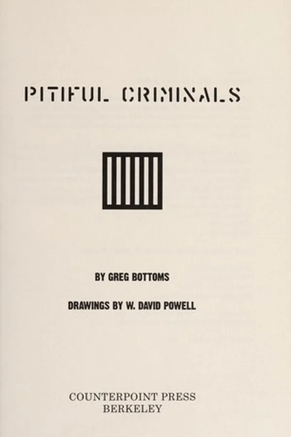 Capa de Pitiful Criminals