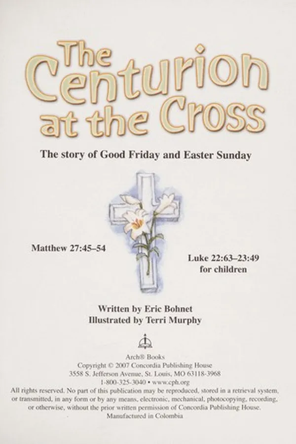 Capa de The centurion at the cross