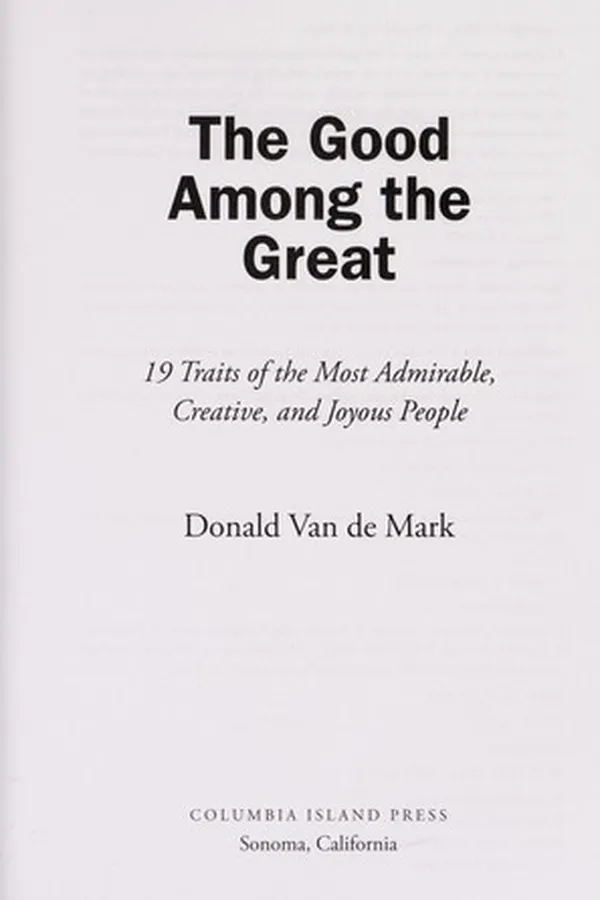 Capa de The good among the great