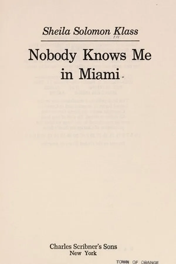 Capa de Nobody knows me in Miami