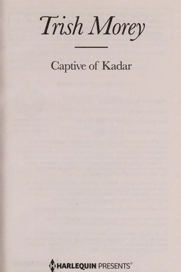 Capa de Captive of Kadar