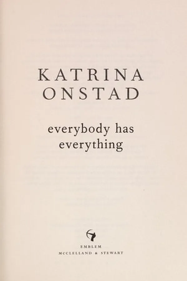 Capa de Everybody has everything