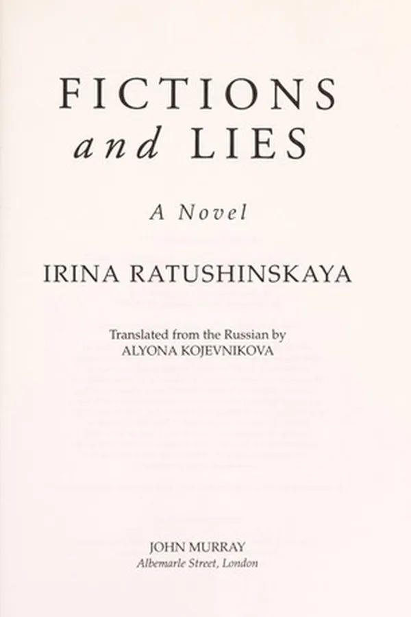Capa de Fictions and lies