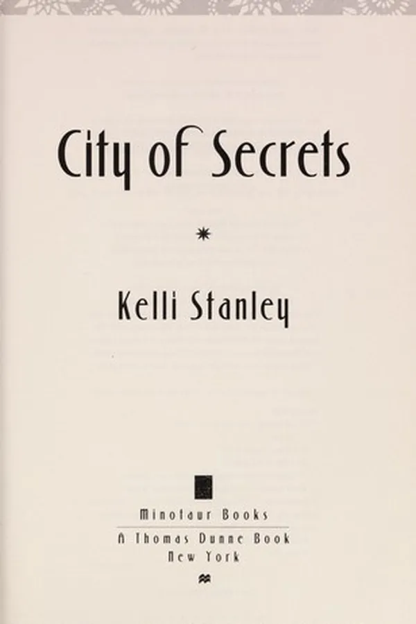 Capa de City of secrets