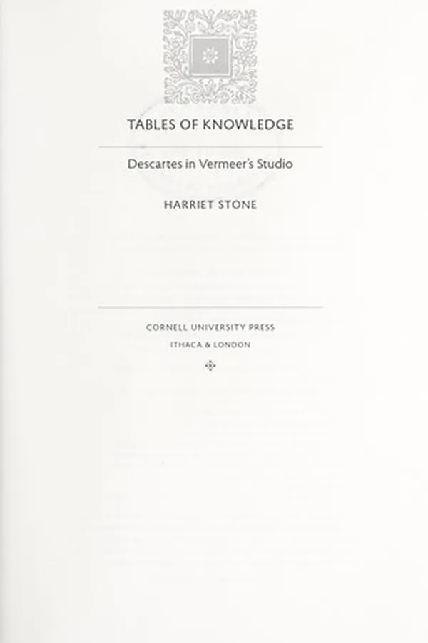Capa de Tables of knowledge