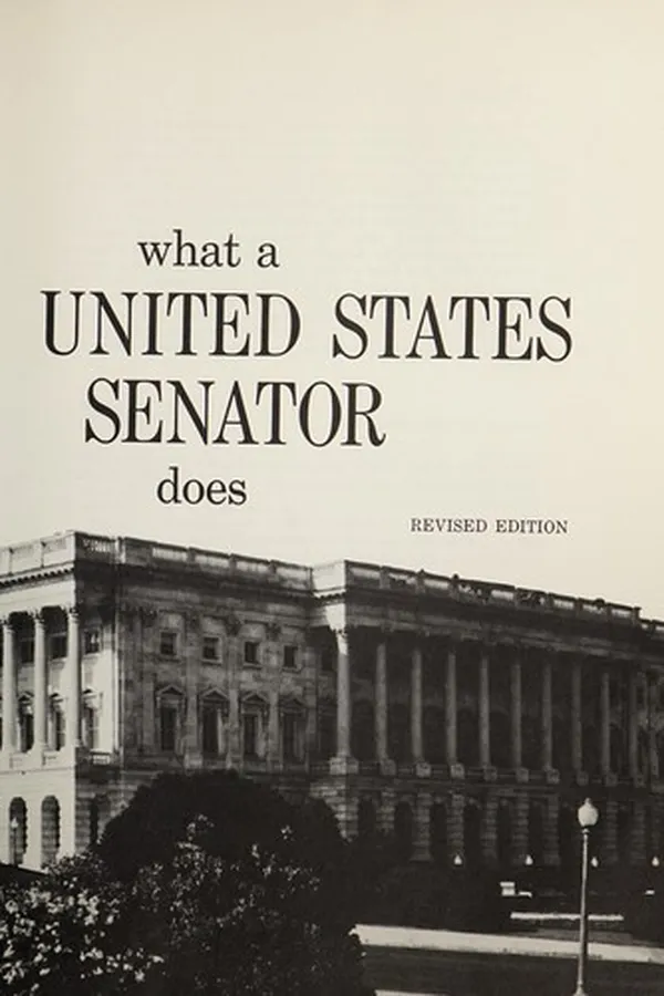Capa de What a United States Senator does