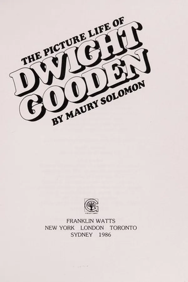 Capa de The picture life of Dwight Gooden