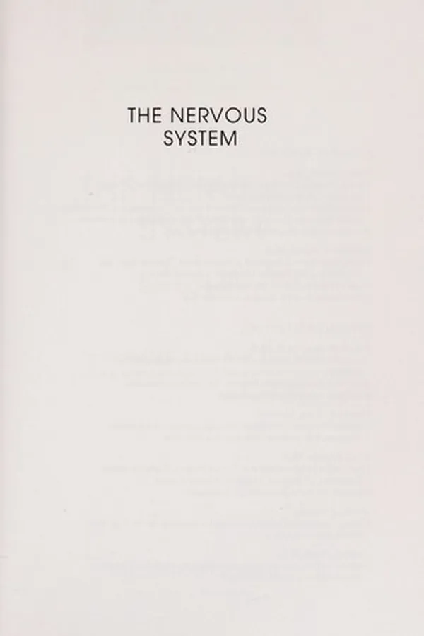 Capa de The nervous system