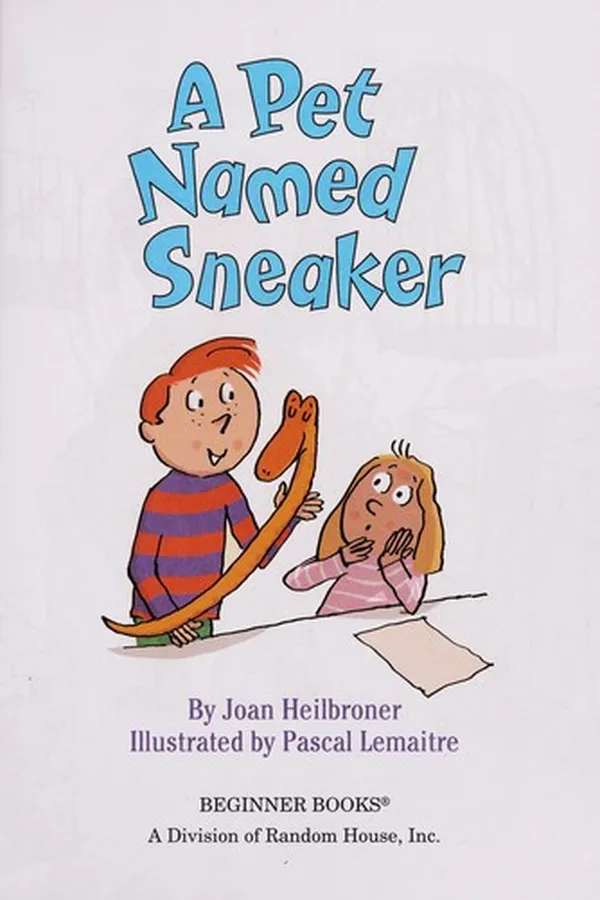 Capa de A pet named Sneaker