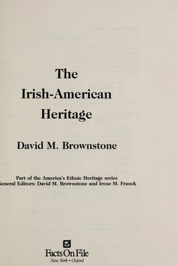 Capa de The Irish-American heritage