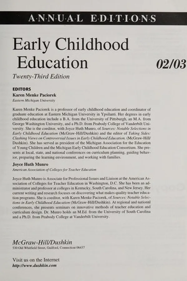 Capa de Annual editions