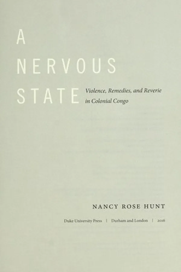 Capa de A nervous state