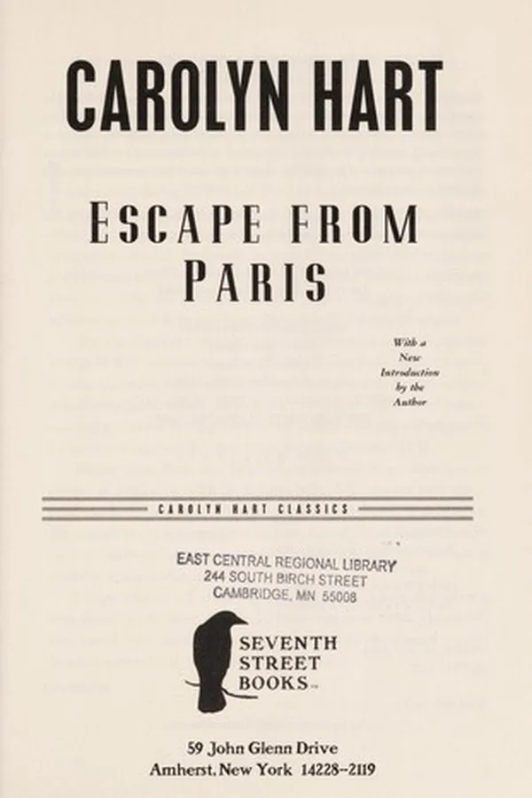 Capa de Escape from Paris