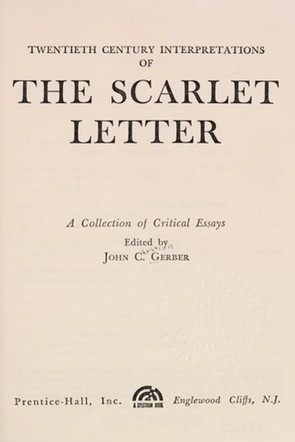 Capa de Twentieth century interpretations of The scarlet letter