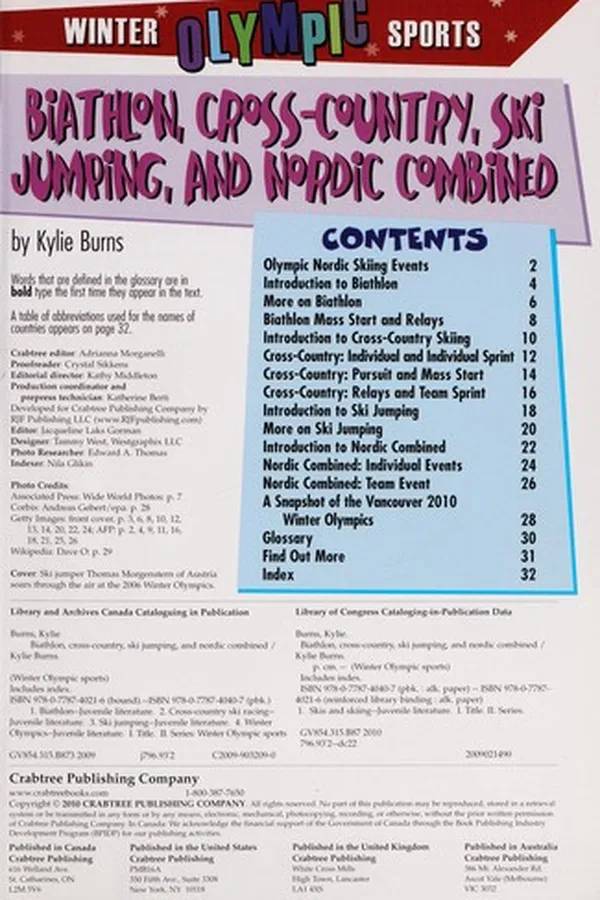 Capa de Biathlon, cross-country, ski jumping, and nordic combined