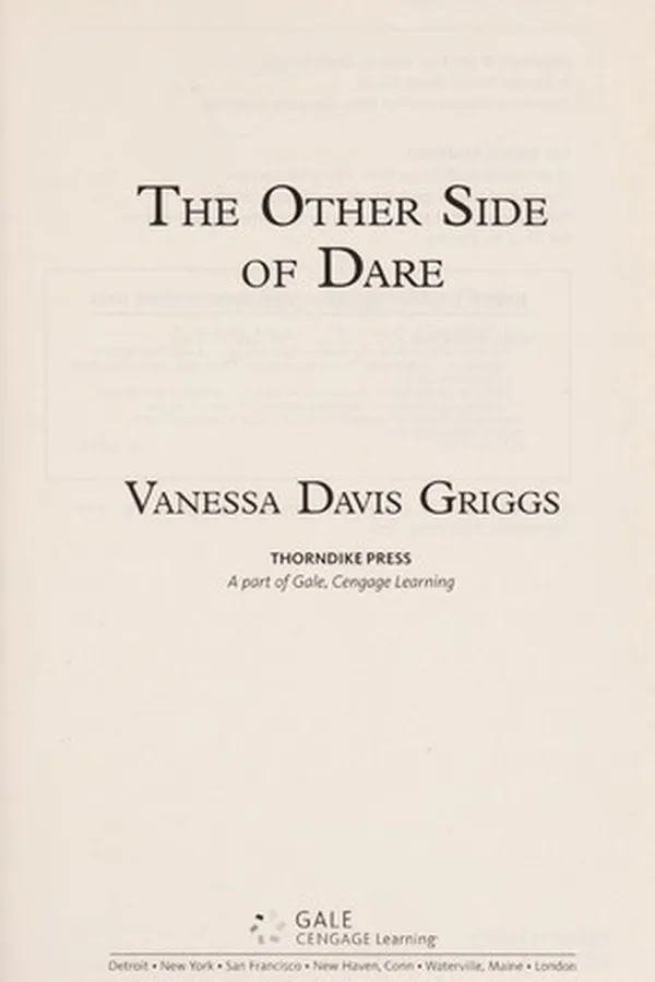 Capa de The other side of dare