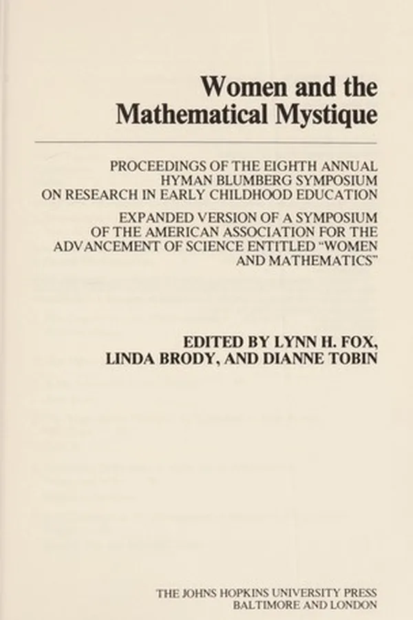 Capa de Women and the mathematical mystique