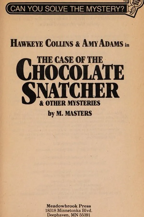 Capa de Hawkeye Collins & Amy Adams in the case of the chocolate snatcher & other mysteries