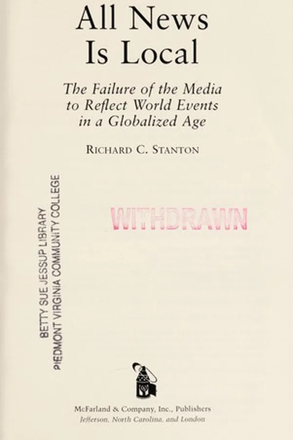 Cover of All news is local