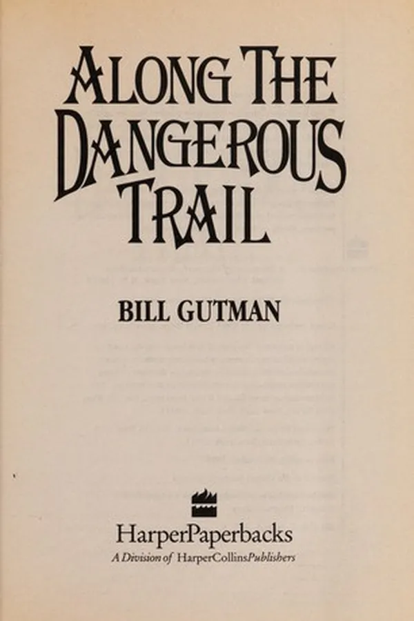 Capa de Along the dangerous trail
