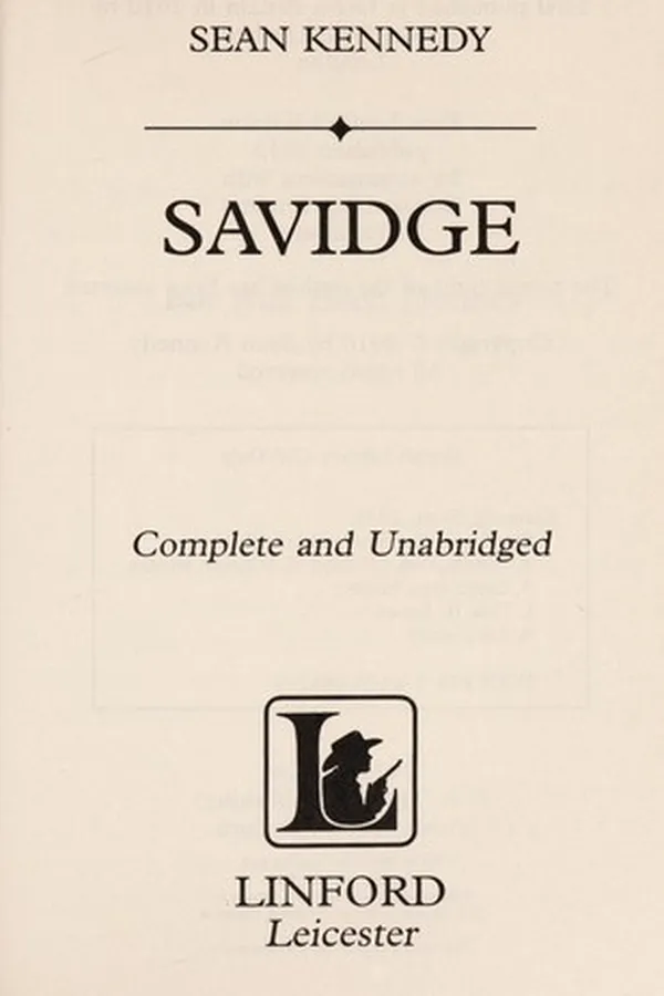 Cover of Savidge