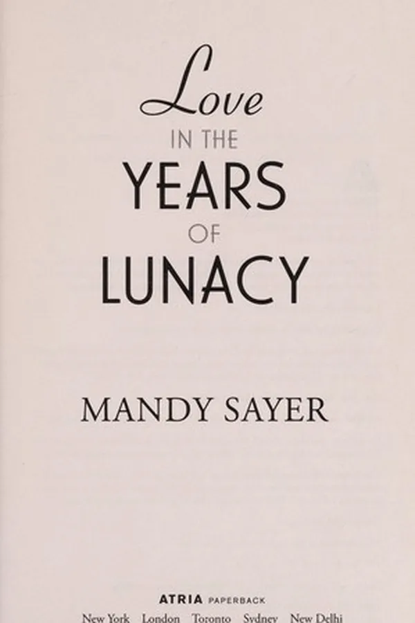 Capa de Love in the years of lunacy