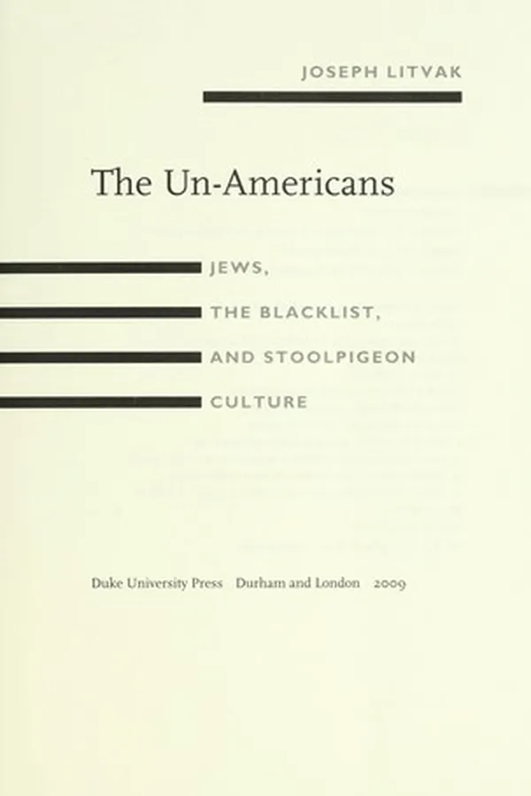 Capa de The un-Americans