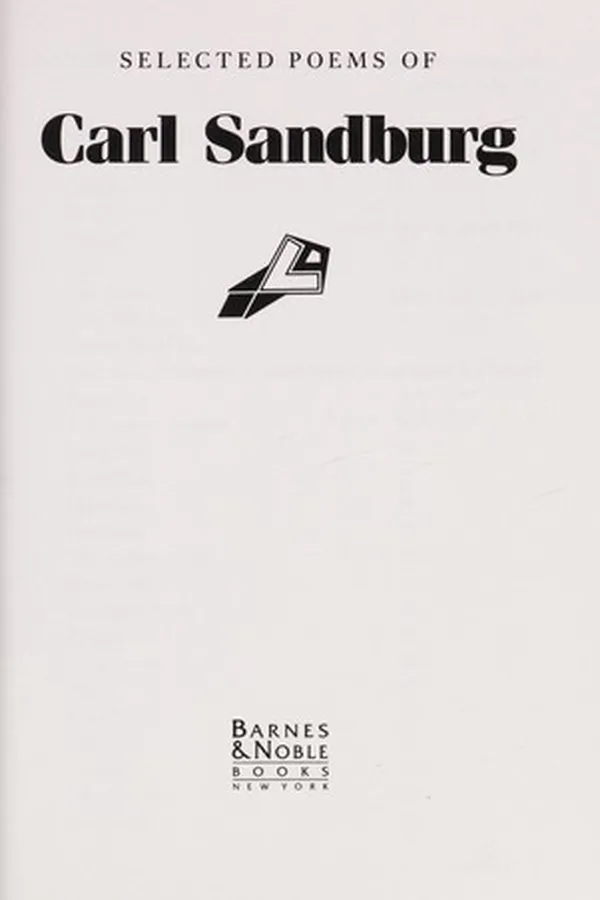 Capa de Selected poems of Carl Sandburg