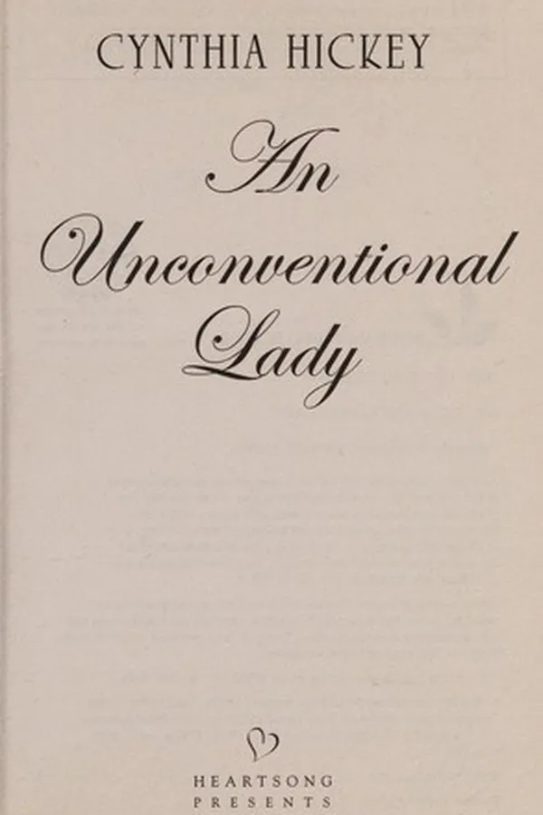 Cover of An unconventional lady