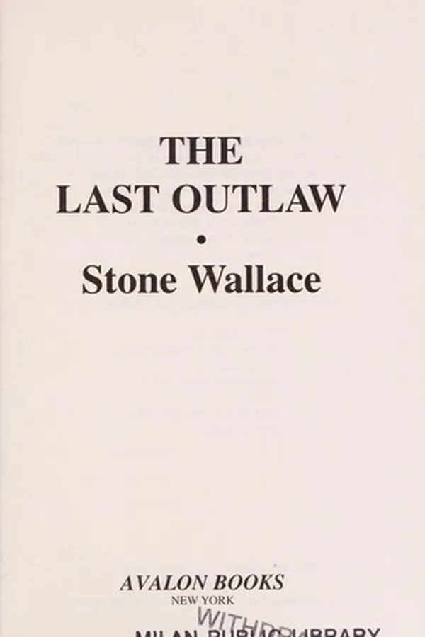 Capa de The last outlaw