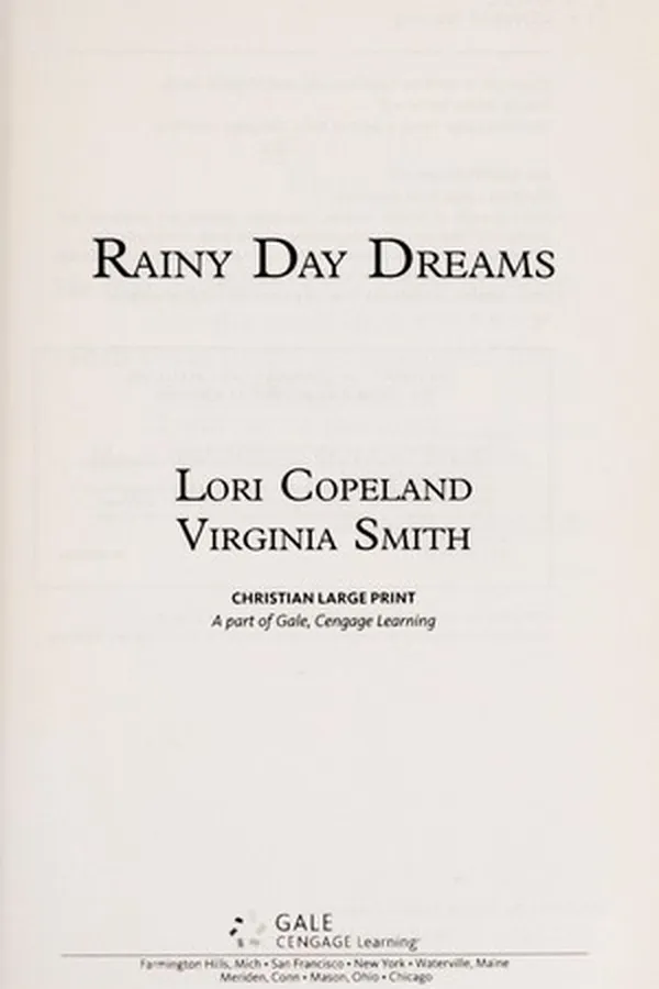 Capa de Rainy day dreams