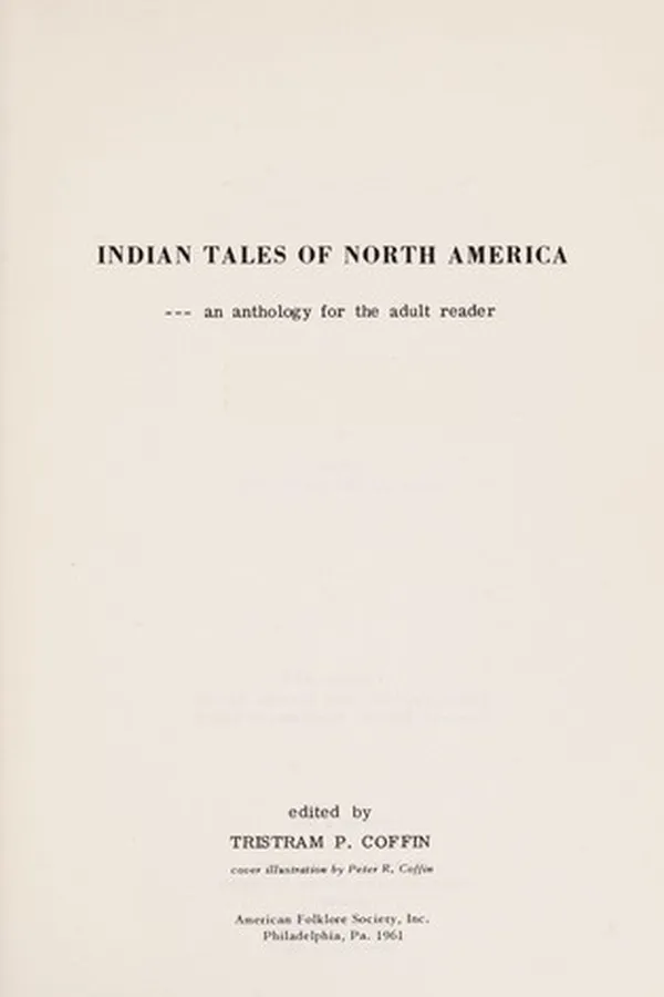 Capa de Indian tales of North America