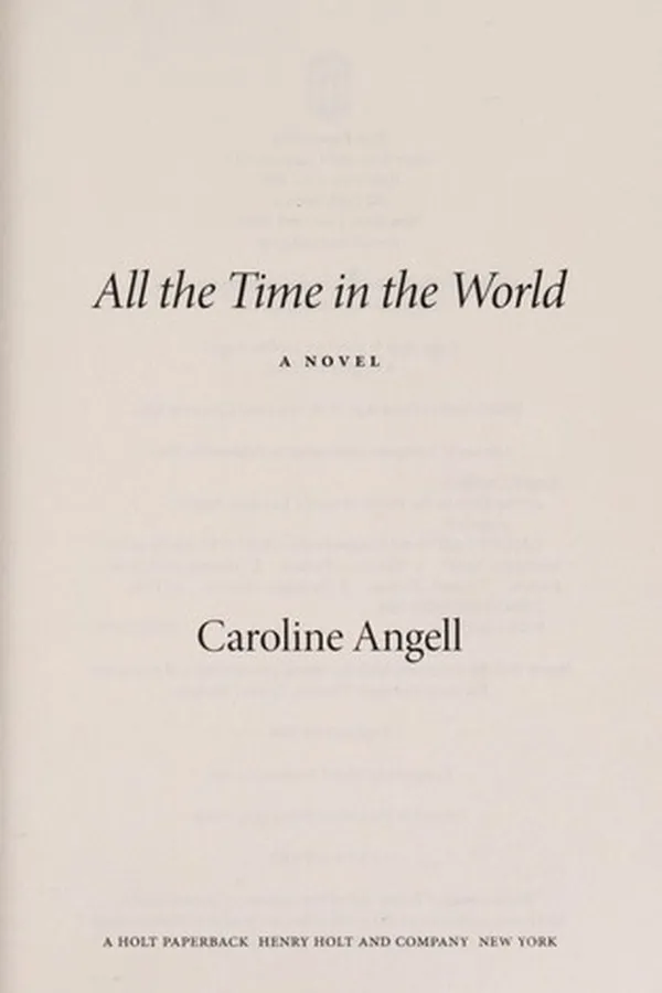 Capa de All the time in the world