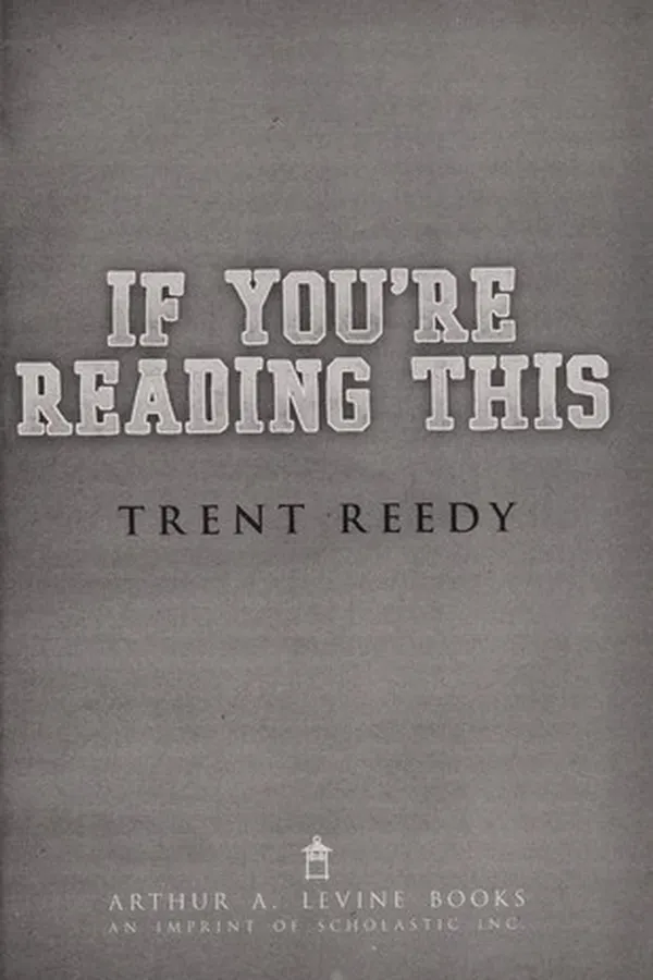 Capa de If you're reading this
