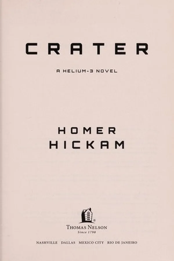 Capa de Crater