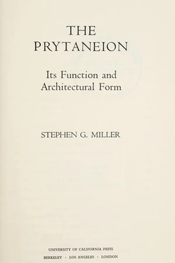 Capa de The prytaneion