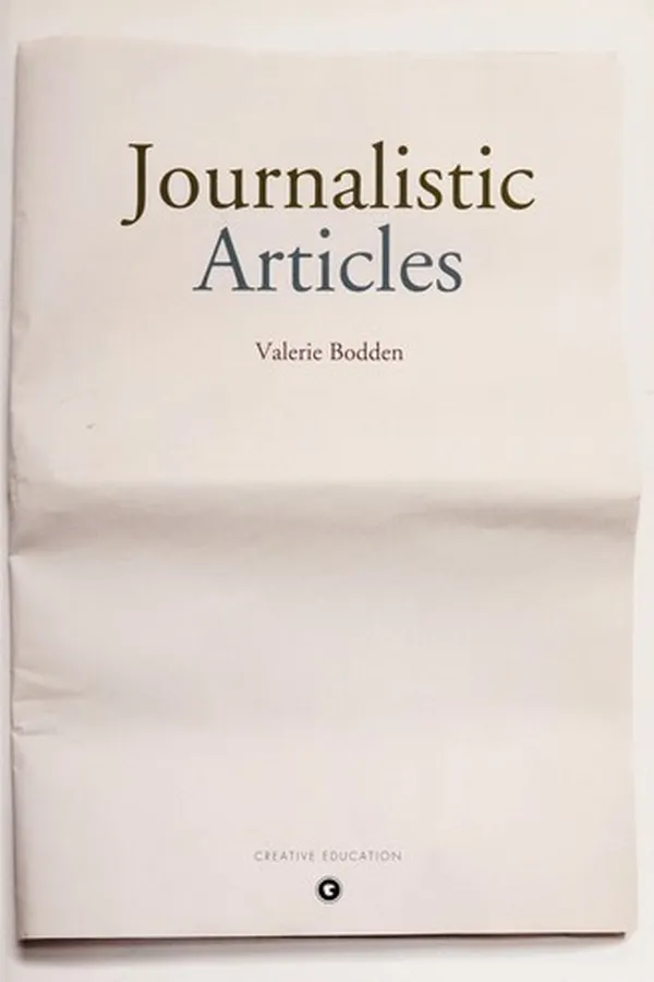 Capa de Journalistic articles